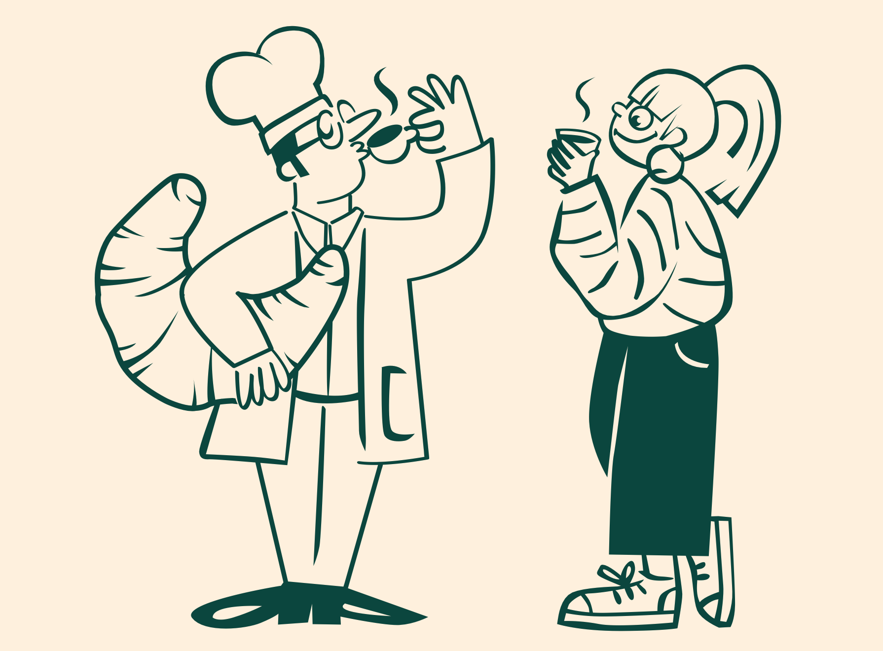 Illustration of AMOKA coffee moment